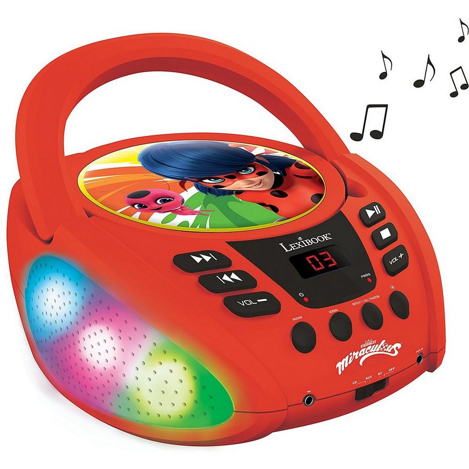 Miraculous Bluetooth Cd Player With Lights – joueclublb