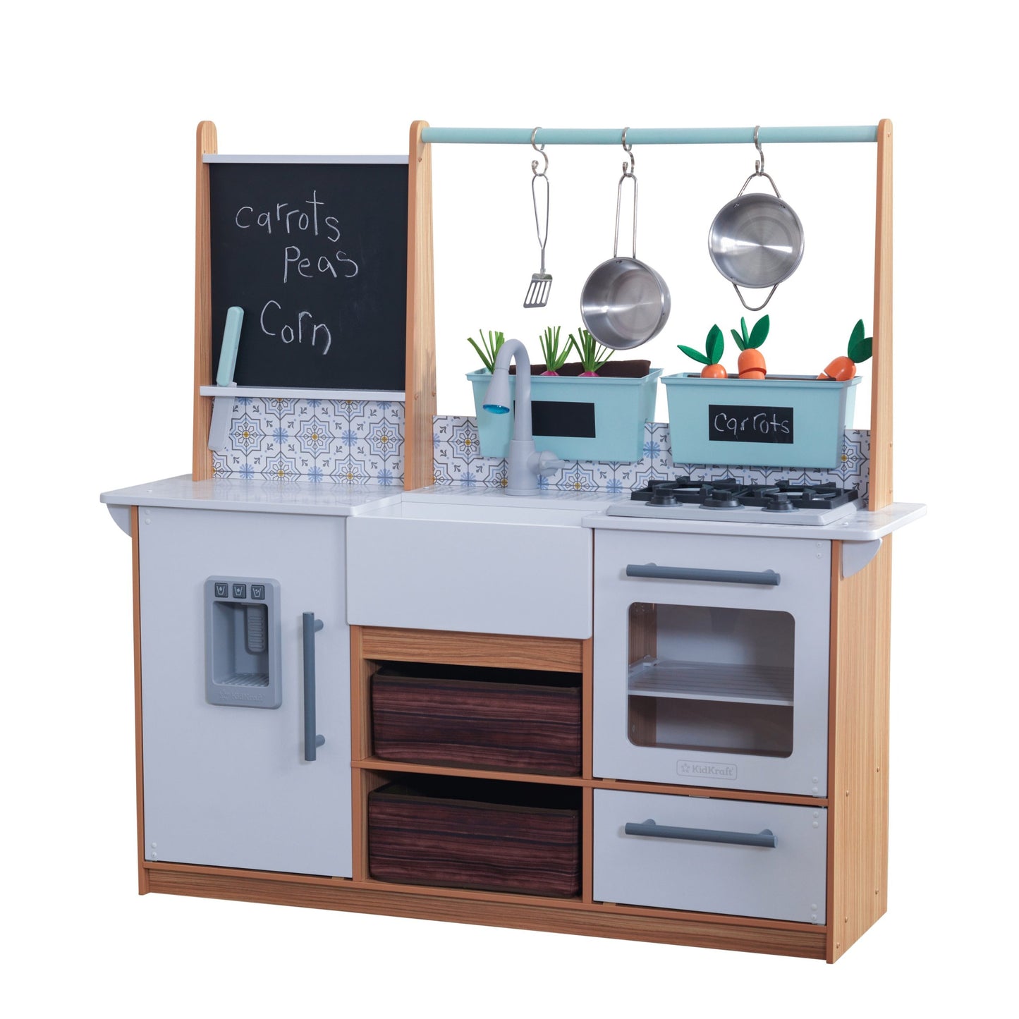 KidKraft Wooden Farmhouse Play Kitchen