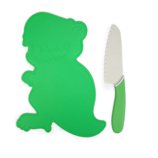 Dinosaur Cutting Board & Knife