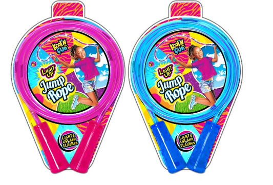 Kool N' Fun Light Up Jump Rope, Assorted Colors