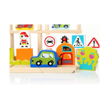 Atelier Du Bois Wooden Building Blocks Set 55 pcs