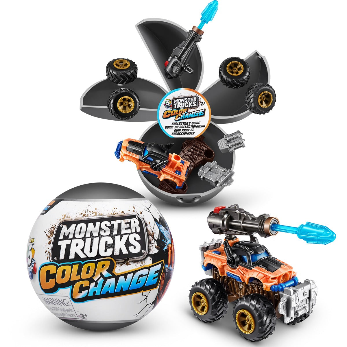 5 Surprise Monster Trucks Colour Change