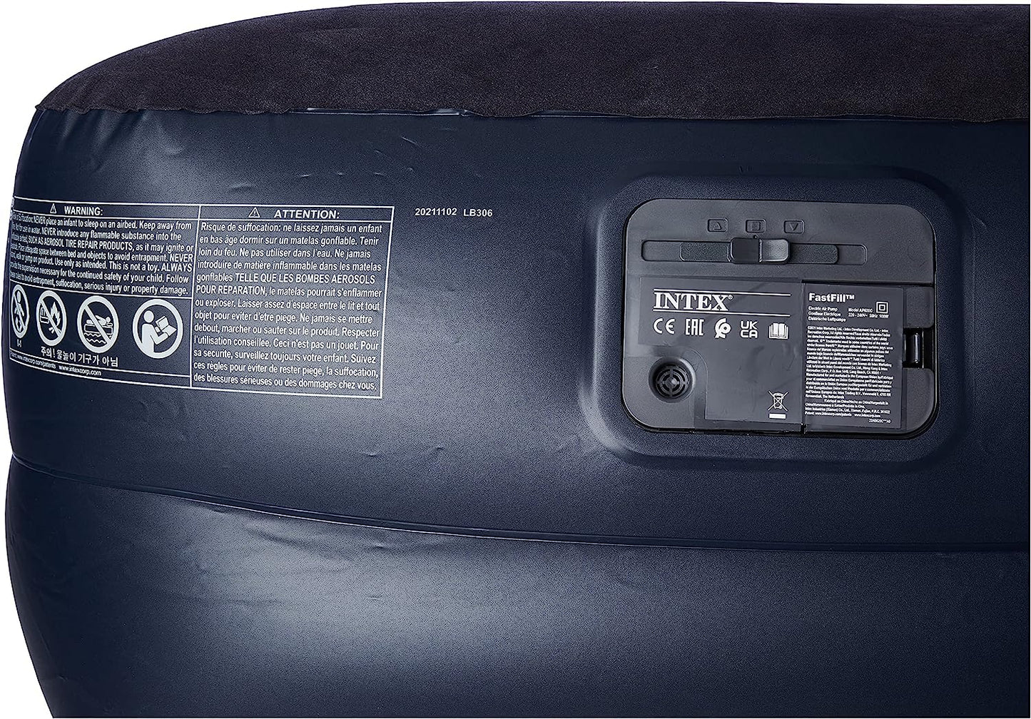 Twin Pilow Rest Raised Airbed With Fiber-Tech Bip