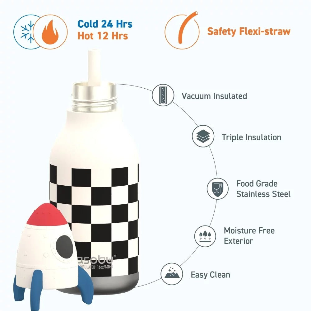 Asobu Water Bottle - Assorted Styles 460ml