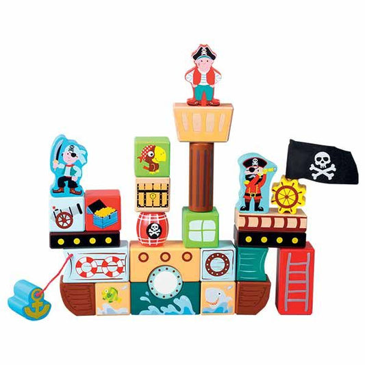 Wooden Pirate Cubes