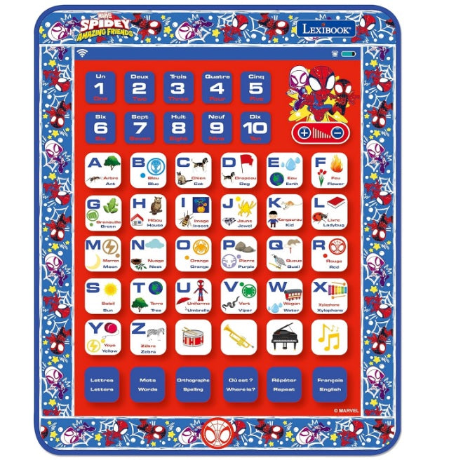 Lexibook Spiderman Bilingual Interactive Learning Tablet