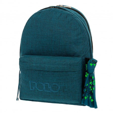 Polo School Bag Double Scarf Jade/Green