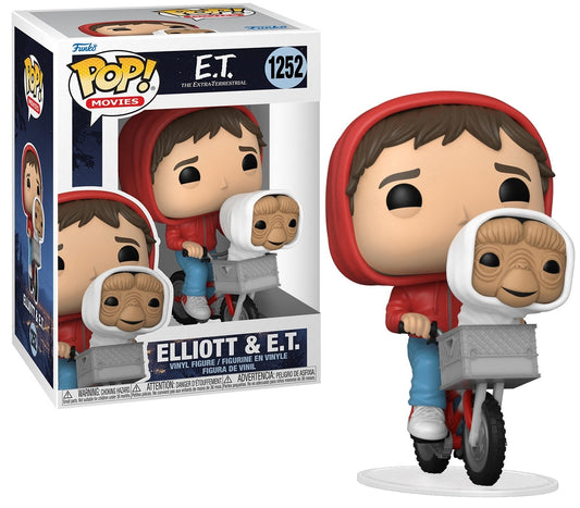 Funko Pop Elliot with E.T. in Bike Basket