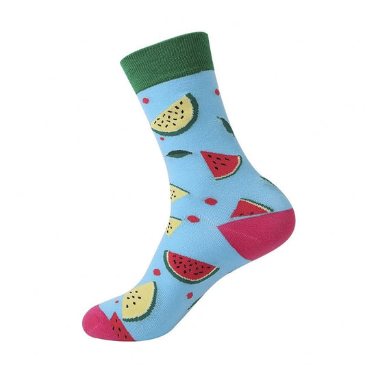 Noxxiez Soxxiez Watermelon Blue Socks