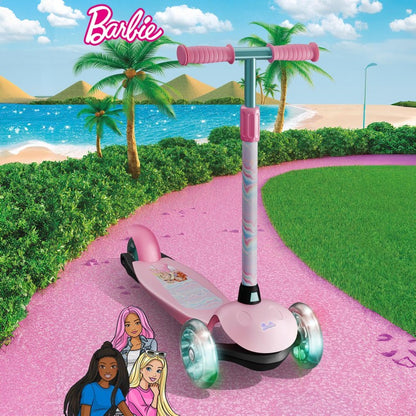 Barbie 3-Wheel Scooter with LED Lights