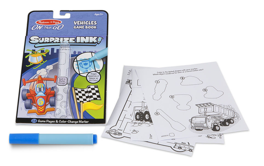 On The Go Surprize Ink! Activity Book - Vehicles