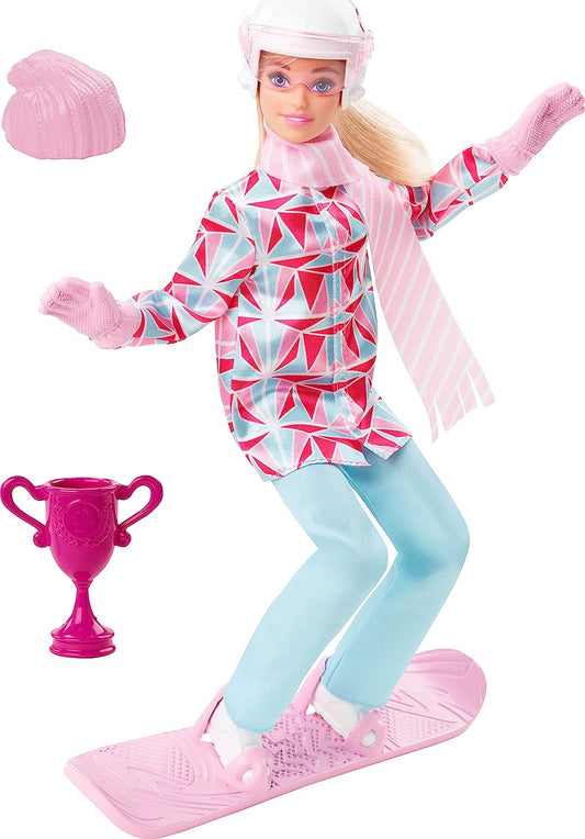 Barbie Winter Sports Snowboarder Blonde Doll