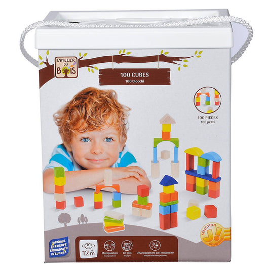 100 Cubes En Bois