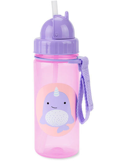 Zoo Straw Bottle - Narwhal