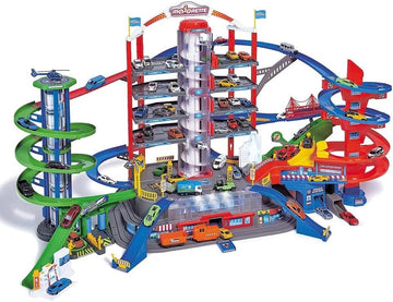 Majorette Mega City Garage With 6 Vehicles