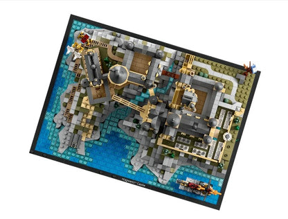 Lego brick model of Hogwarts Castle and Grounds
