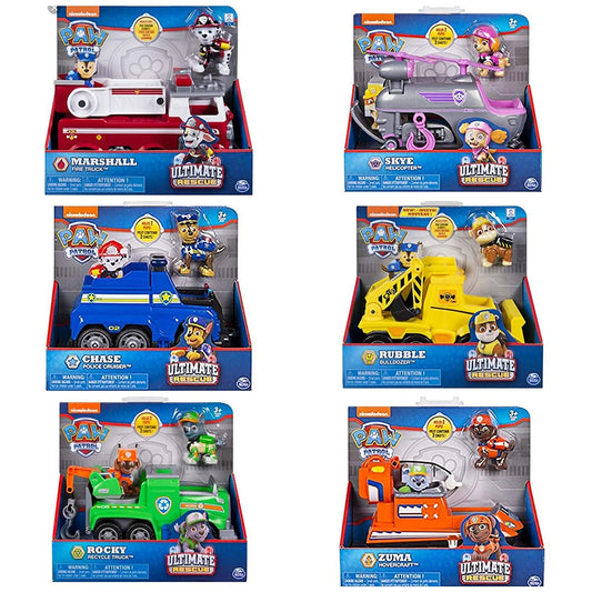 Paw Patrol Big Truck Rescue Vehicle, CH-MA-RO-SK-ZU-RU