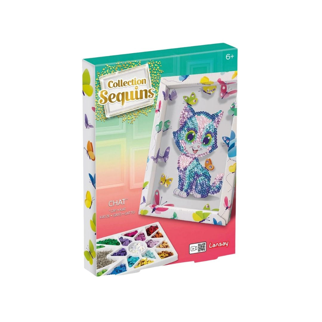 Lansay Cat Sequin Collection Creative Toy