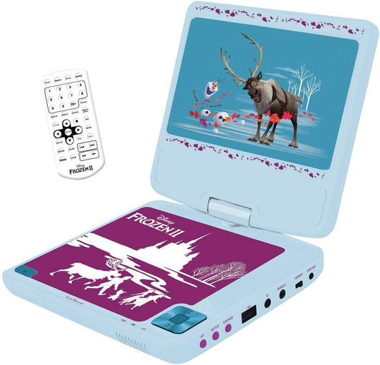 Frozen Portable Dvd Player 7 Rotative Screen With Usb Port And Earphones