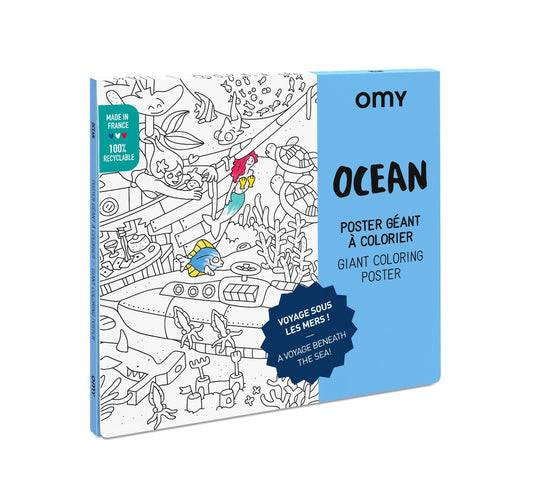 Omy Giant Coloring Poster Ocean