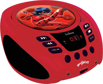 Lexibook Miraculous Portable Cd Player With Mic Jack