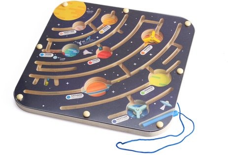 Magnetic Labyrinth Wooden Planets