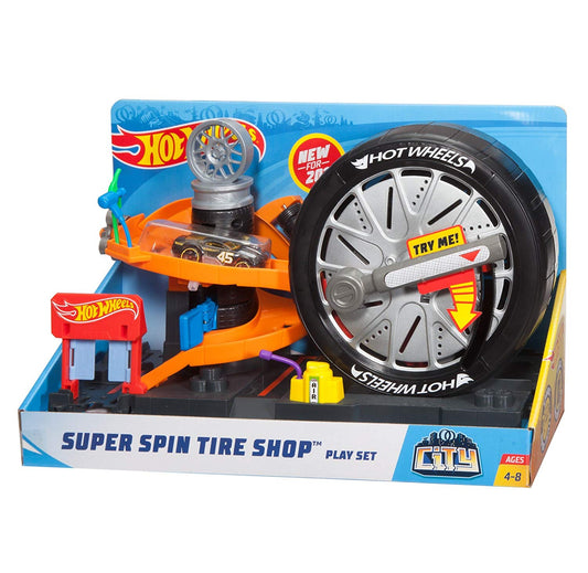 Hot Wheels City Super Spin Tire Shop