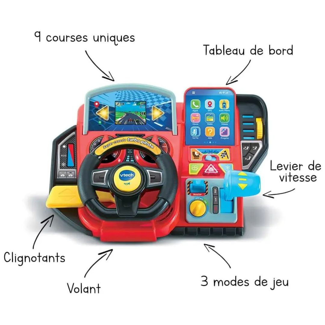 Vtech Super Console Turbo Pilot French