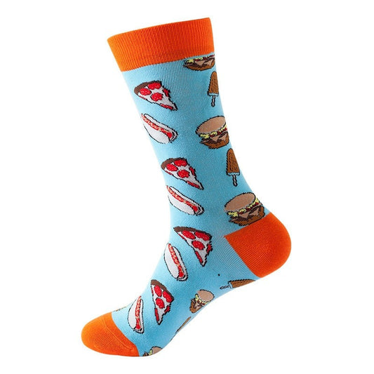 Noxxiez Soxxiez Fastfood Blue Socks