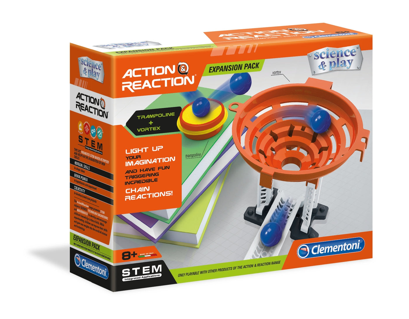 Clementoni Action & Reaction Trampoline & Vortex Set