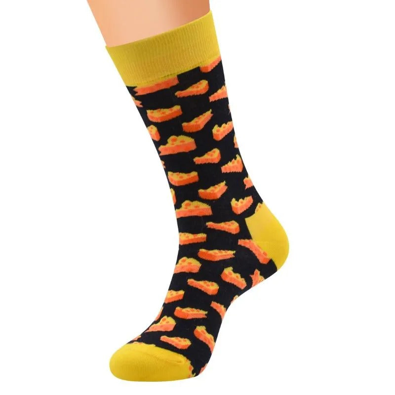 Noxxiez Soxxiez Cheese Black Socks