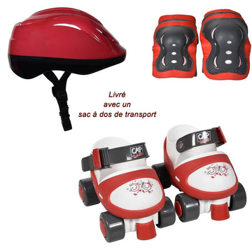Cap Loisirs Patins Ajustables Avec 3 Protection