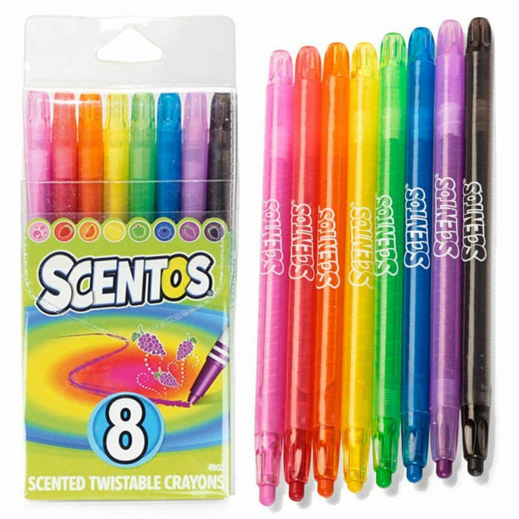 Scented Twist Up Crayons, Pack Of 8