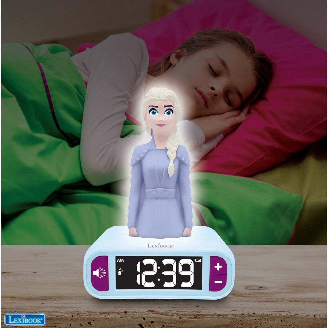 Alarm Clock with Night Light 3D design Frozen Elsa and sound effects