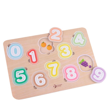 Classic World Wooden Number Puzzle