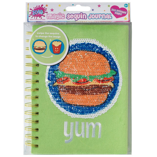 Burger Magic Sequin Journal