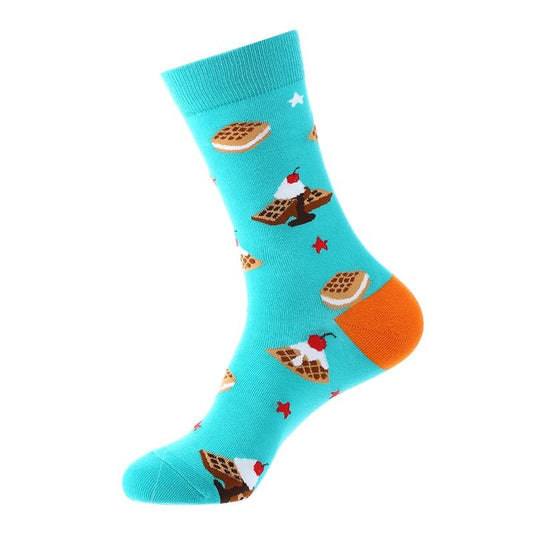 Noxxiez Soxxiez Waffle Blue Socks