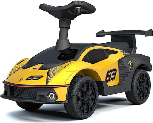 Lamborghini Push Car - Yellow,Green & Blue