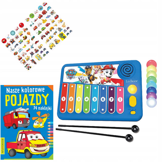 Paw Patrol Electronic Xylophone With Learning Music Method With Lights