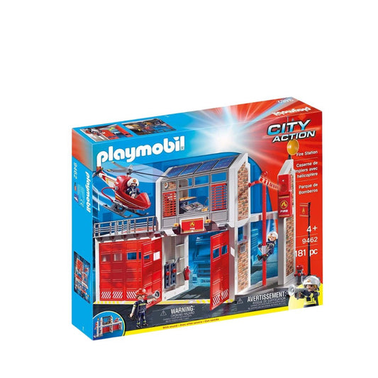 Playmobil Fire Station with Helicopter