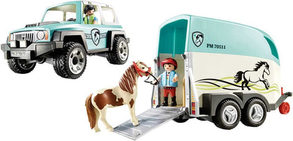 Country, Car with Pony Trailer