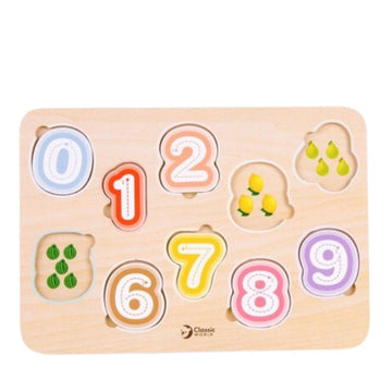 Classic World Wooden Number Puzzle