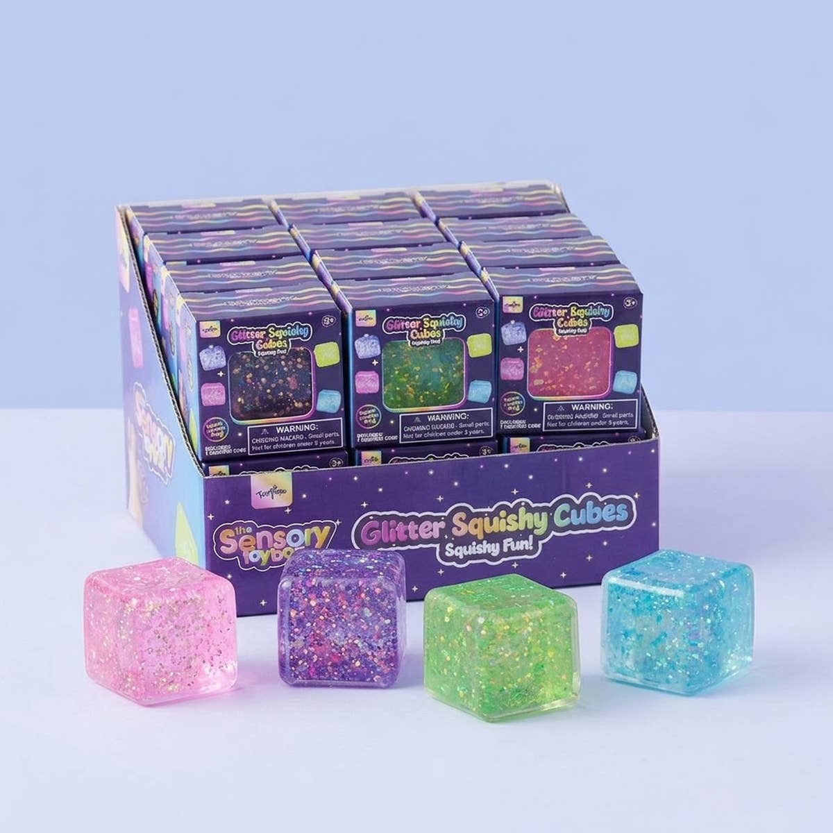 Glitter Squishy Small Cubes