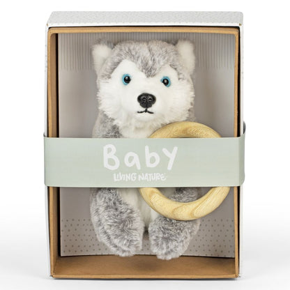 Living Nature Plush Toys | Husky With Ring