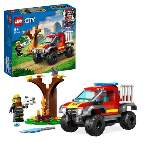 City,4X4 Fire Truck Rescue, 97 pcs