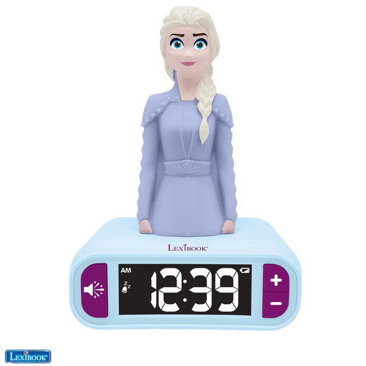 Alarm Clock with Night Light 3D design Frozen Elsa and sound effects