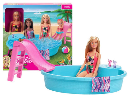 Blonde Barbie and Pool