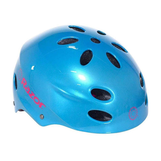 RAZOR CHILD HELMET GLOSS CYAN V-17