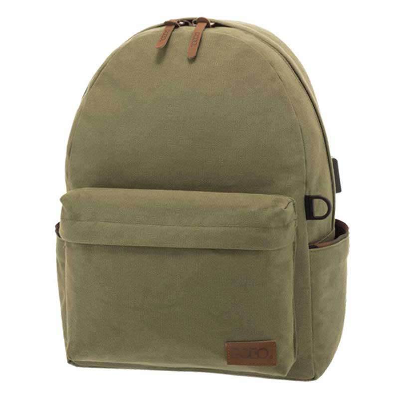 Polo School Bag Canvas Green