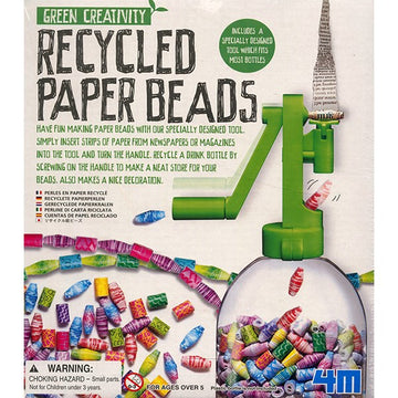 4 M Green Creativity Recycled Paper Beads